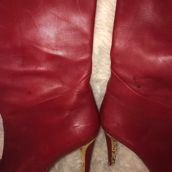 Jimmy Choo Red Boots - Picture 7 of 8
